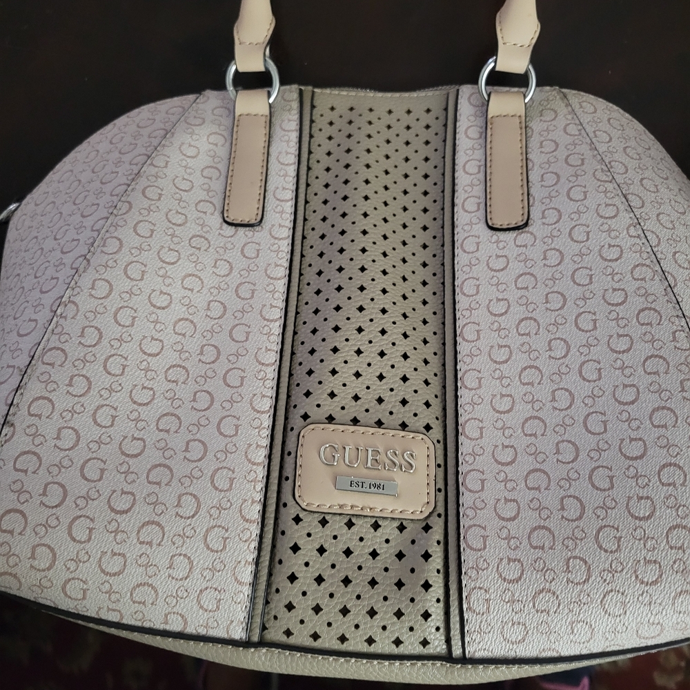GUESS Beige and Brown Women's Bag